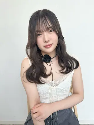ロング 韓国ヘア*.+ﾟ 伊藤美奈穂のヘアスタイル