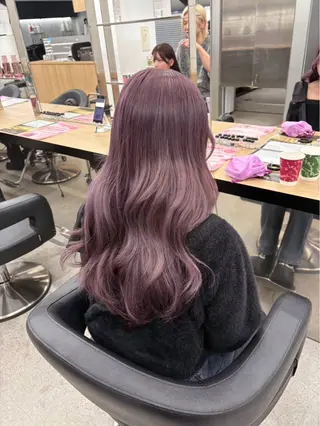 ロング miku/ラベンダー 透明感カラー🪻❤︎のヘアスタイル
