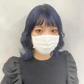 ミディアム カラー 🩵ブリーチカラー MIORI🩵のヘアスタイル