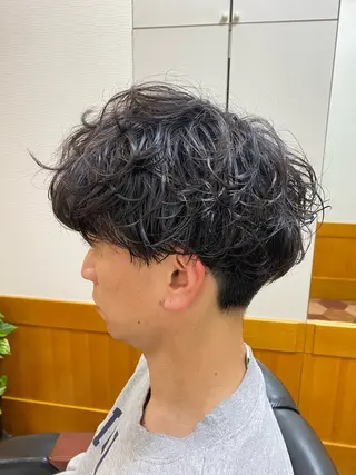 ショート パーマ メンズ 森　敦生👑 メンズカット＆パーマのヘアスタイル