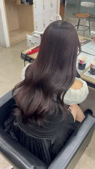 ロング カラー 🪽髪質改善縮毛矯正 🤍MIU🤍のヘアスタイル