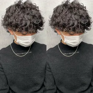 パーマ メンズ Lit.富士 久保田風太のヘアスタイル