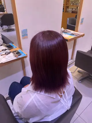 ショート 💎ツヤ髪ストレート カラー💎かのんのヘアスタイル