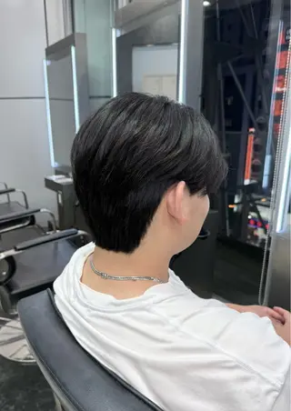 ショート パーマ メンズ 韓国ヘア🖤/透明感 shihoのヘアスタイル