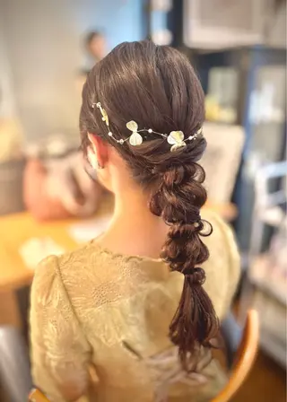 ロング 札幌円山ヘアメイク/ バーガスのヘアスタイル