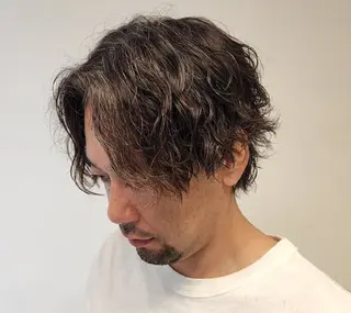 ミディアム パーマ メンズ 【イケメン風パーマ】 SHOFYのヘアスタイル