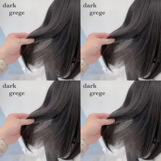 セミロング カラー navile原宿 yumaのヘアスタイル