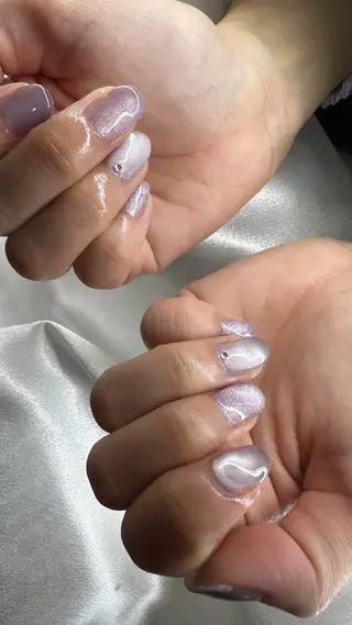 ショート YOKOSUKA NAILS💅🩶のネイルデザイン