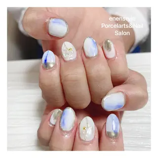 ミディアム ネイル 🐾enen style 🐾のネイルデザイン