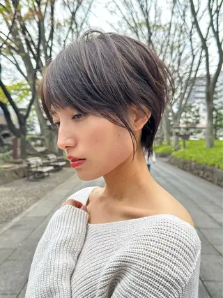 ショート 縮毛矯正/レイヤー taiga🧡のヘアスタイル