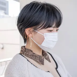 ショート カラー ショート/レイヤー なら石井知希のヘアスタイル
