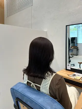 ミディアム カラー Mayu まゆのヘアスタイル