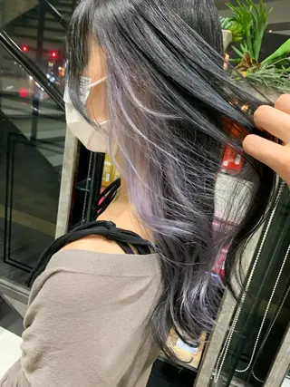 セミロング カラー 海外girl🤎 透明感ベージュmaoのヘアスタイル