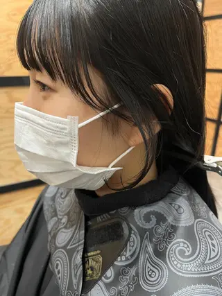 ミディアム カラー パーマ ヘアアレンジ メンズ キッズ ネイル マツエク・マツパ アイブロウ 久木原 ゆりのヘアスタイル