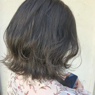 ミディアム カラー 艶髪育成サロン 京橋 shinのヘアスタイル