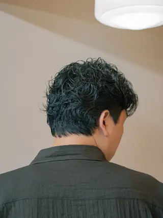 ショート カラー パーマ メンズ 🔗メンズサロン🔗 Kieのヘアスタイル