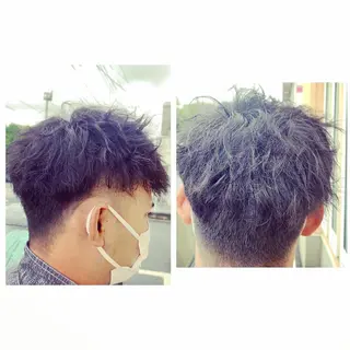 ショート パーマ メンズ hair salon　k2のヘアスタイル