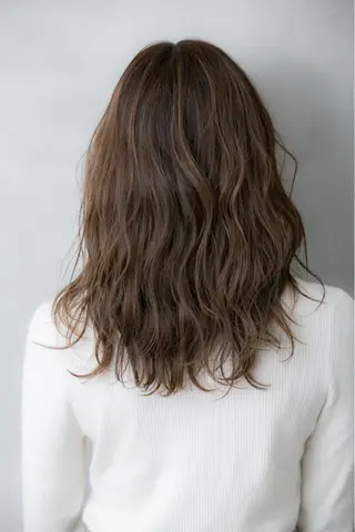 ミディアム カラー パーマ 平日オススメ✨ コスパ&タイパ✨山下のヘアスタイル