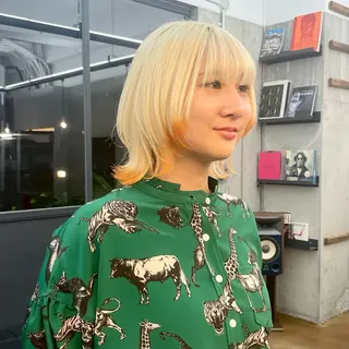 ショート カラー メンズ ✂︎ウルフ・ショート ✂︎MIKUNIのヘアスタイル