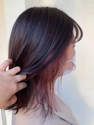 ミディアム カラー tasty priv ate gardenのヘアスタイル