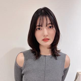 ミディアム カラー 🌼レイヤーカット |新宿|樽見琴里🌼のヘアスタイル