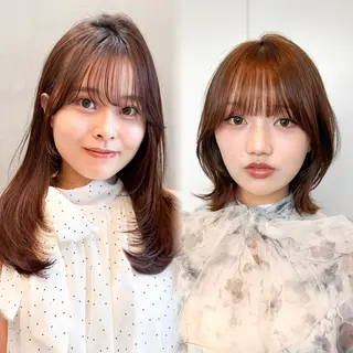 ミディアム 🩵韓国レイヤー│ ボブ│愛華🪽のヘアスタイル