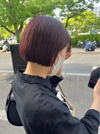 ミディアム 中村 桃子のヘアスタイル