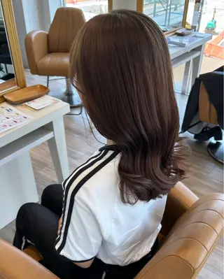 セミロング カラー yui🥀/ボブ /ブリーチなしカラーのヘアスタイル