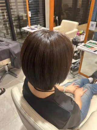 ショート カラー ユナ/暖色カラー🧡 /表参道のヘアスタイル