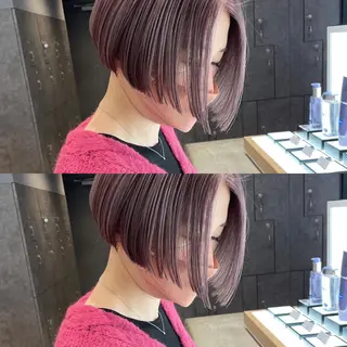 ショート 💜ハイトーン💛 マジカルかいちゃんのヘアスタイル