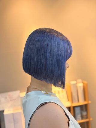 ショート レイヤー/透けカラー ✨KANAのヘアスタイル