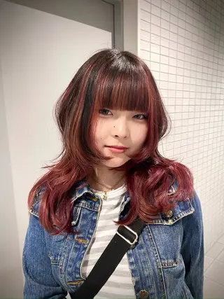 セミロング 色落ち特化/似合わせ カット🎼MEIのヘアスタイル