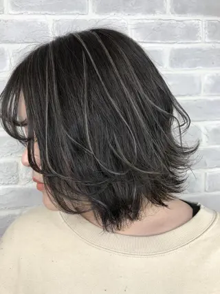 ミディアム カラー 【透明感、艶髪】西村 有司のヘアスタイル