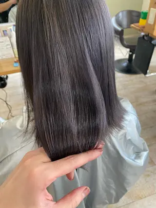 ミディアム カラー Agu hair 清尾 浩昭のヘアスタイル
