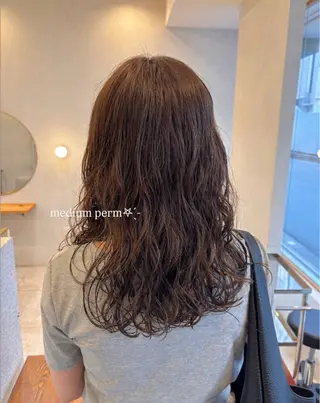 ミディアム パーマ yuka/ ヘアセットのヘアスタイル
