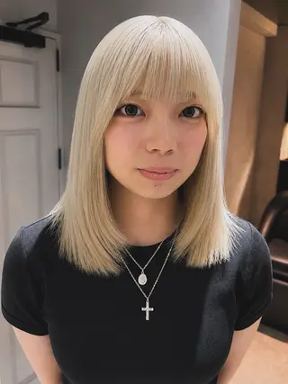 ミディアム カラー Juna✂️ レイヤー / ボブのヘアスタイル