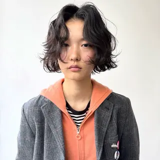 ショート ラフパーマ/ボブ/ 似合わせヘア/ショウのヘアスタイル