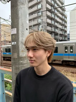 ショート カラー メンズ fan.ray⚽️ 髙橋翔一のヘアスタイル
