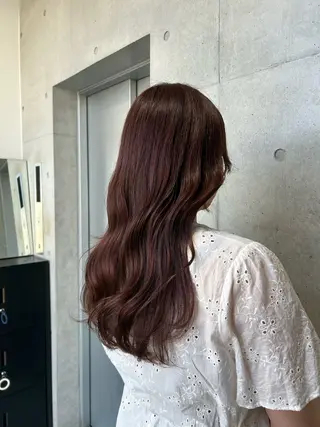 ロング カラー ヘアアレンジ ボブ艶モテカラー🫧 カリンのヘアスタイル