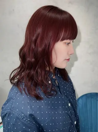 セミロング 髪質改善/アレンジ/ カラーyumeのヘアスタイル