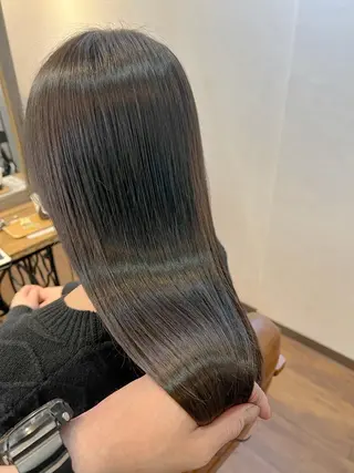 ロング カラー 縮毛矯正&髪質改善 ⭐️OGUのヘアスタイル