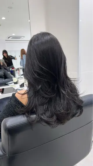 セミロング カラー ブリーチなしダブルカ ラー/経堂/サナ🌱のヘアスタイル