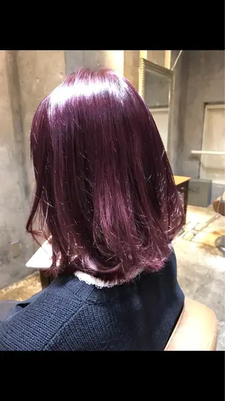 ミディアム カラー パーマ ヘアアレンジ メンズ キッズ ネイル マツエク・マツパ サロンドミルク 渋谷高比良のヘアスタイル