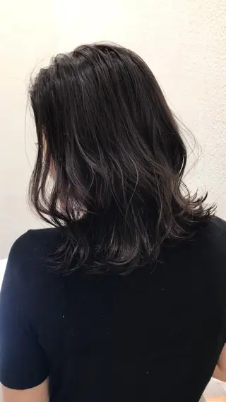 ミディアム カラー 骨格・生え癖補正✂︎ ウエモト タクのヘアスタイル