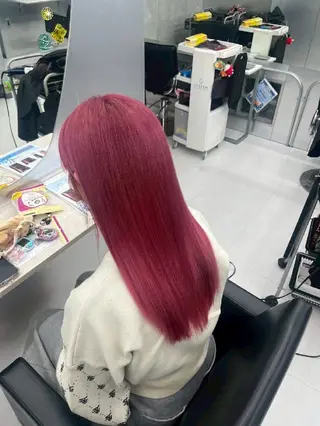 カラー ロング 地雷系🎀ハイトーン 💙荒川結星のヘアスタイル