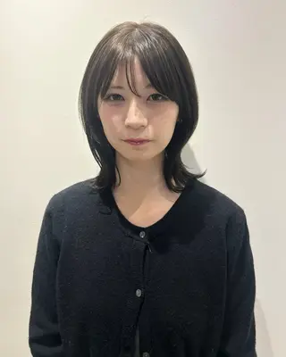 ミディアム カラー 田中 遥陽のヘアスタイル
