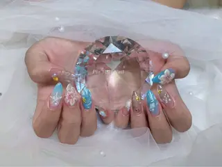 ネイル HANA 長さだしのネイルデザイン