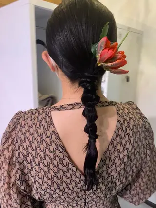ヘアアレンジ 田中 あやなのヘアスタイル