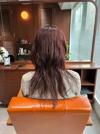 ミディアム カラー パーマ ヘアアレンジ 💟Opus // Mizuki🐕のヘアスタイル