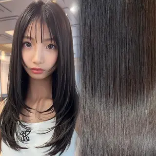 ロング カラー 沓澤 遼のヘアスタイル